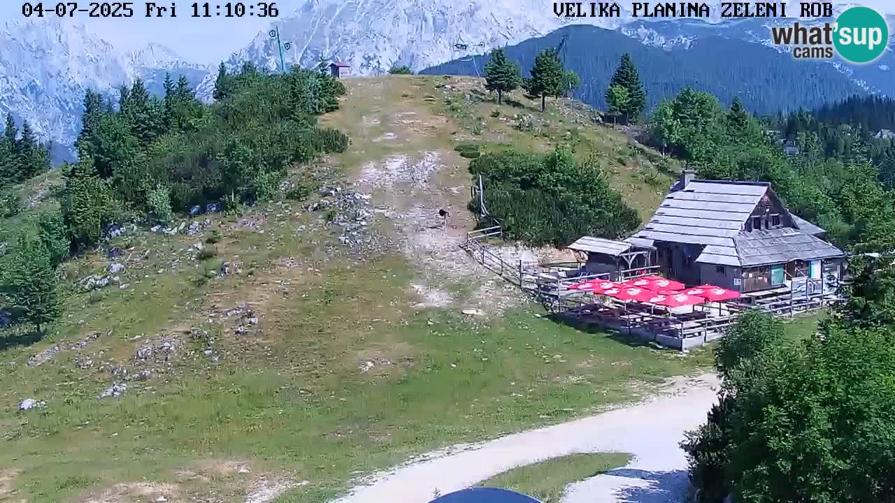 Zeleni Rob | Web kamera Velika Planina
