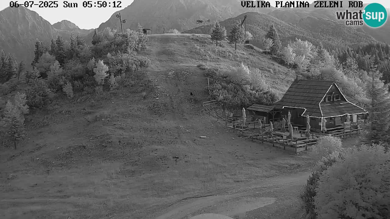 Zeleni Rob | Webcam en vivo Velika Planina