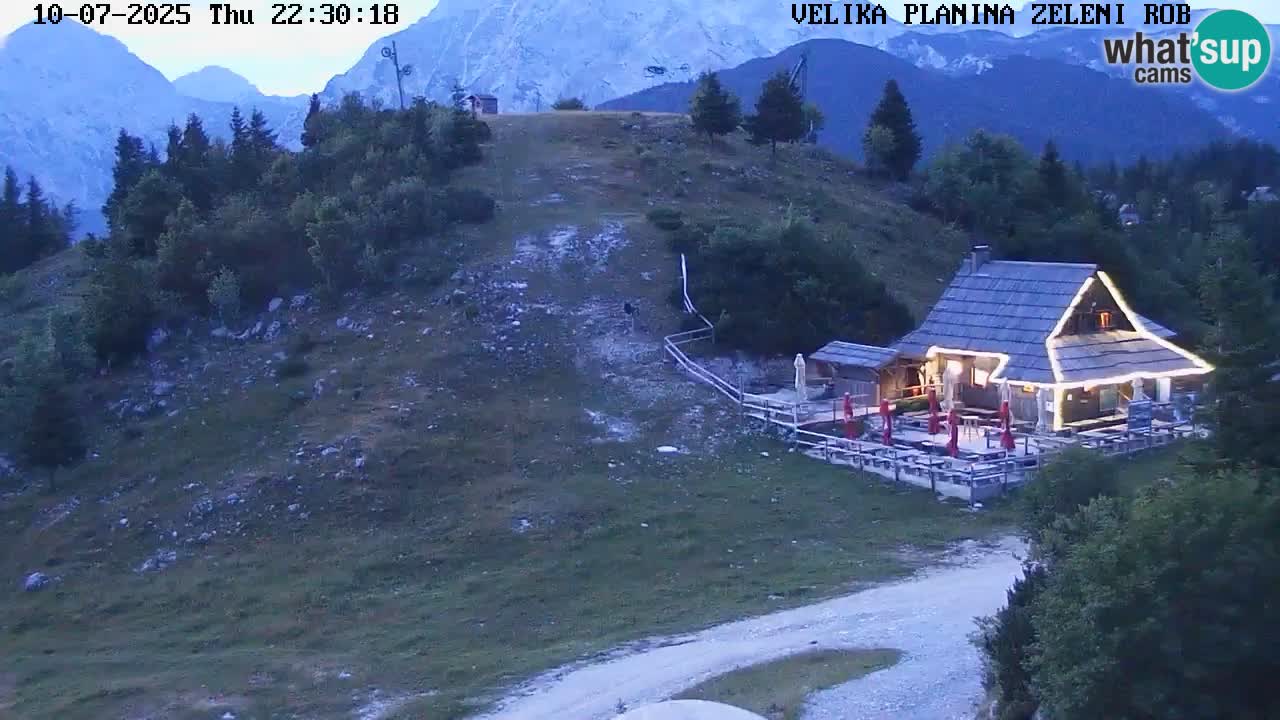 Zeleni Rob – kamera v živo | Velika Planina