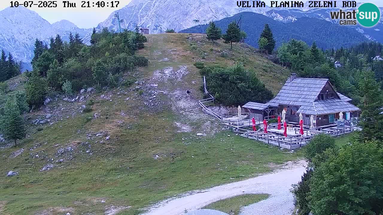 Zeleni Rob | Webcam en vivo Velika Planina