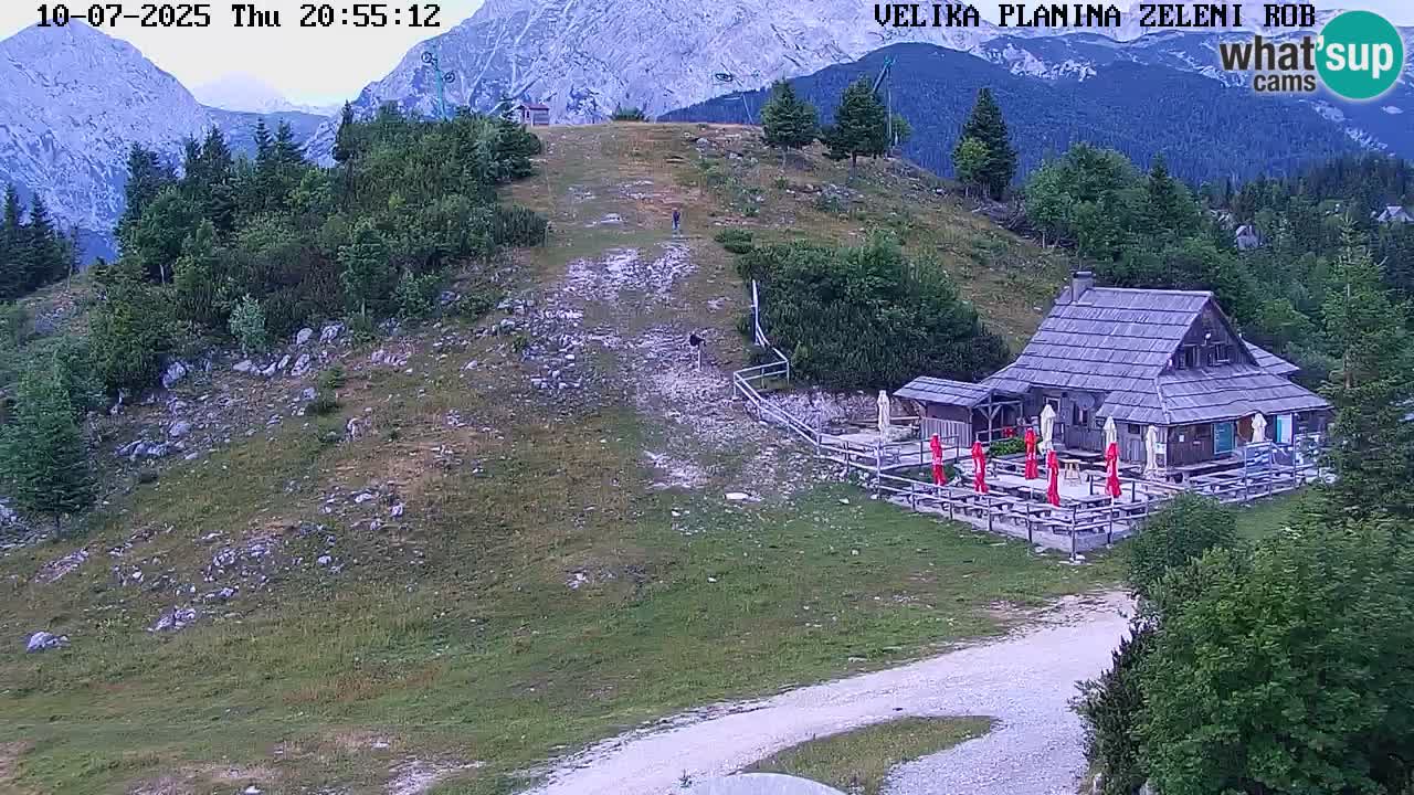 Zeleni Rob | Webcam en vivo Velika Planina