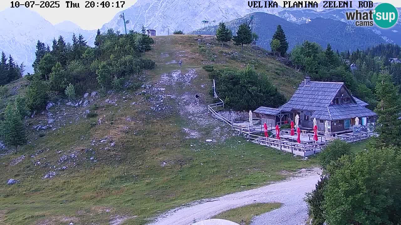 Zeleni Rob – kamera v živo | Velika Planina