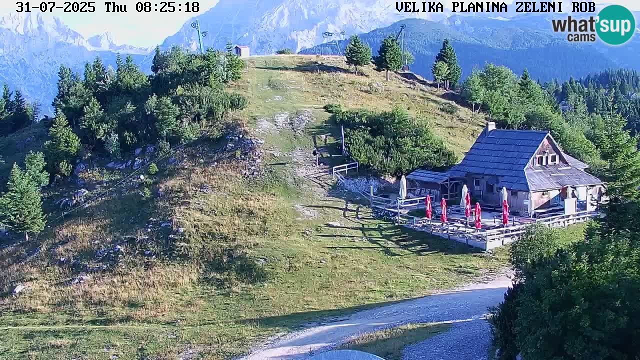 Zeleni Rob – Webcam live | Velika Planina
