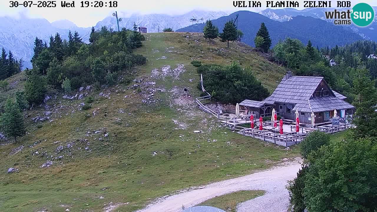 Zeleni Rob – kamera v živo | Velika Planina