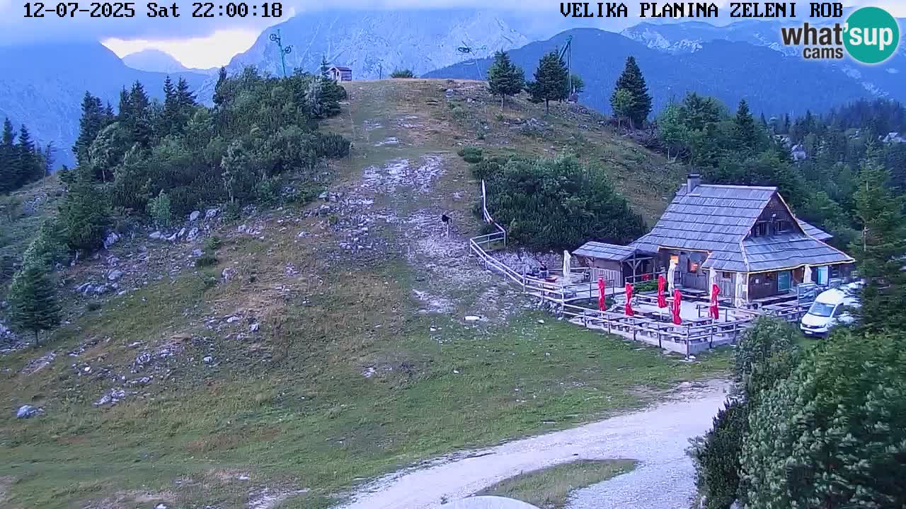 Zeleni Rob – kamera v živo | Velika Planina