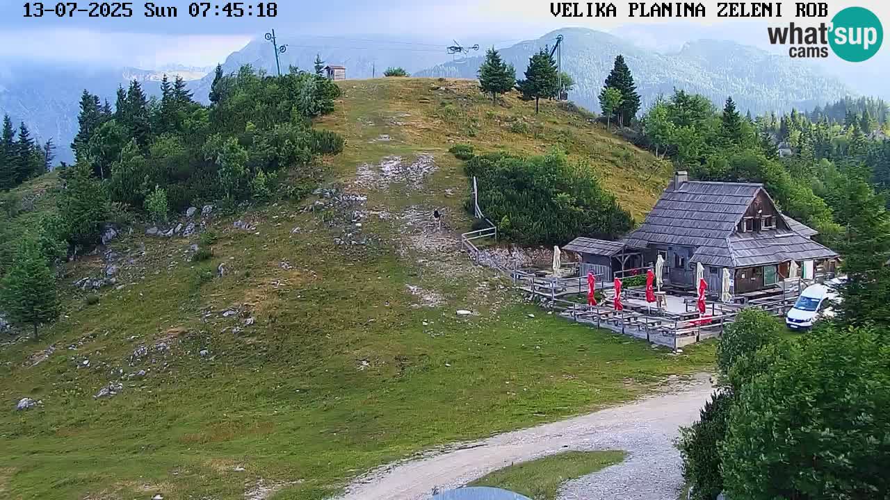 Zeleni Rob | Webcam en vivo Velika Planina