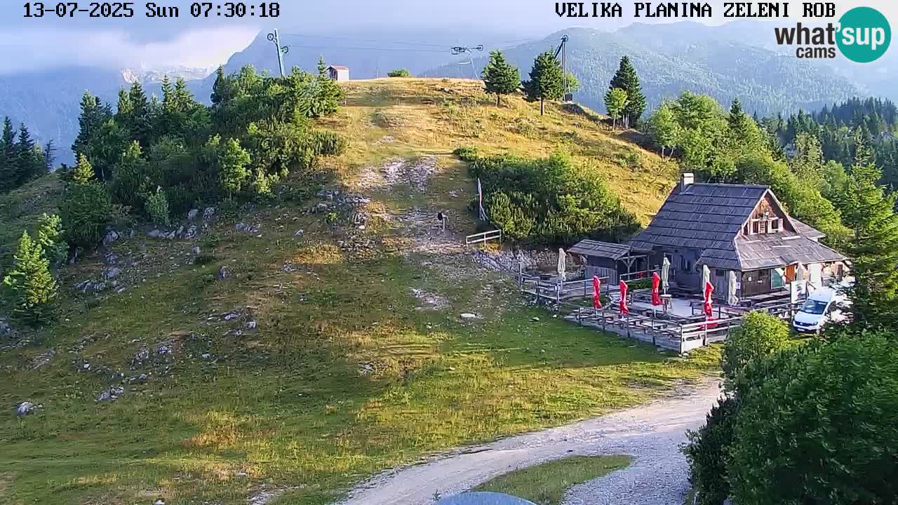Zeleni Rob | Webcam en vivo Velika Planina