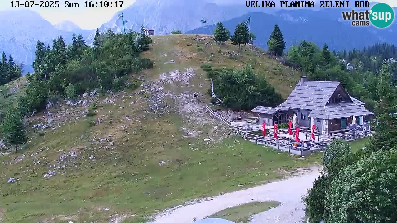Zeleni Rob – kamera v živo | Velika Planina