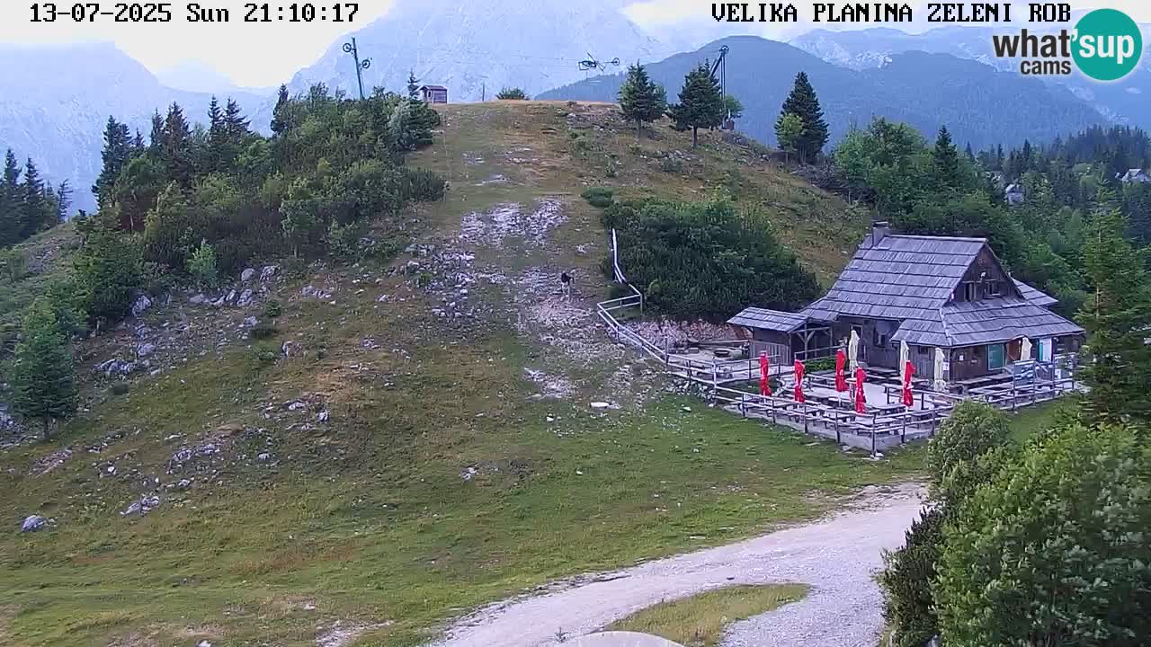 Zeleni Rob – kamera v živo | Velika Planina