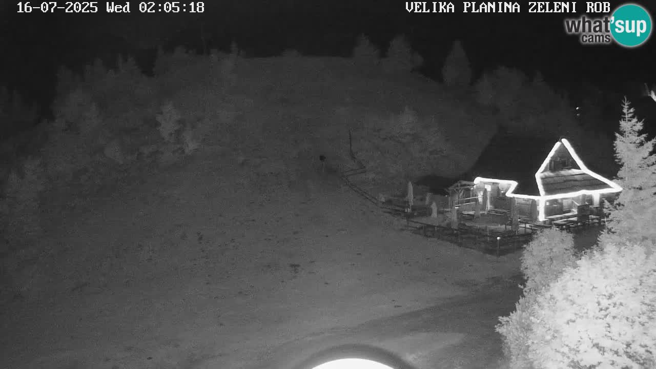Zeleni Rob | Webcam en vivo Velika Planina