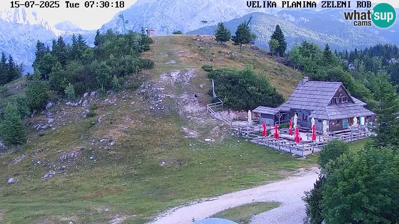 Zeleni Rob | Webcam en vivo Velika Planina