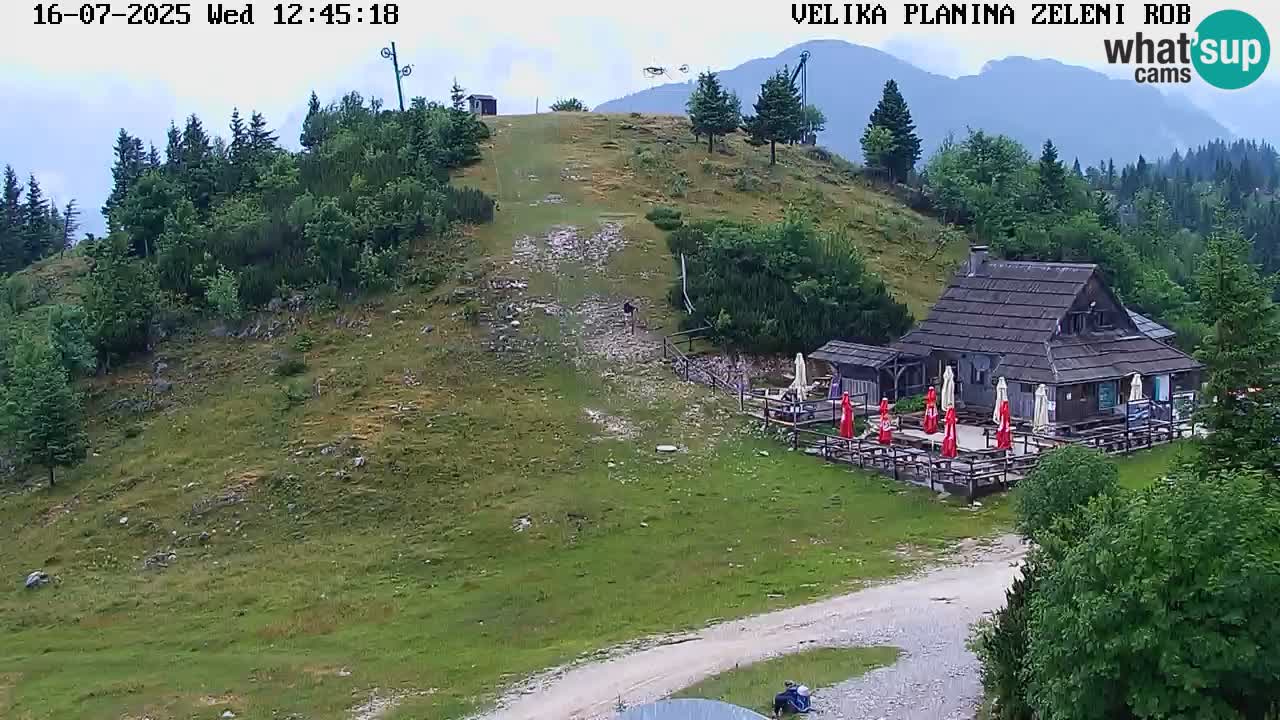 Zeleni Rob | Webcam en vivo Velika Planina