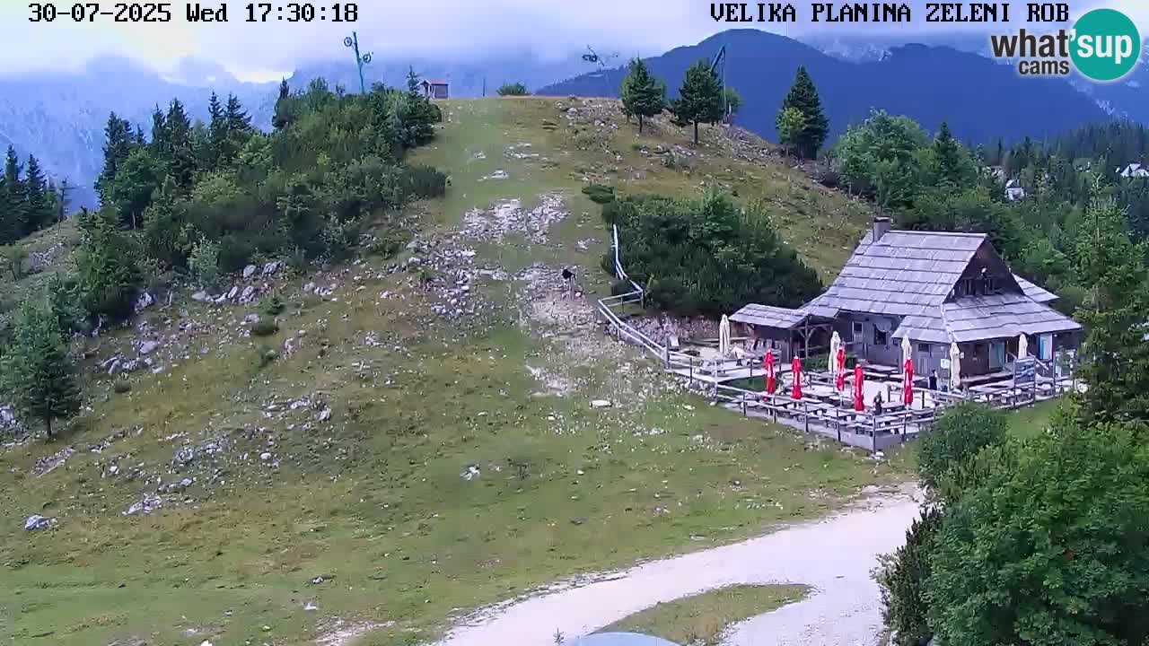 Zeleni Rob – kamera v živo | Velika Planina