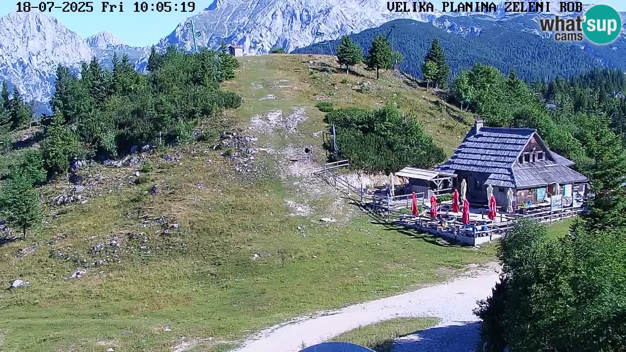 Zeleni Rob – Webcam live | Velika Planina