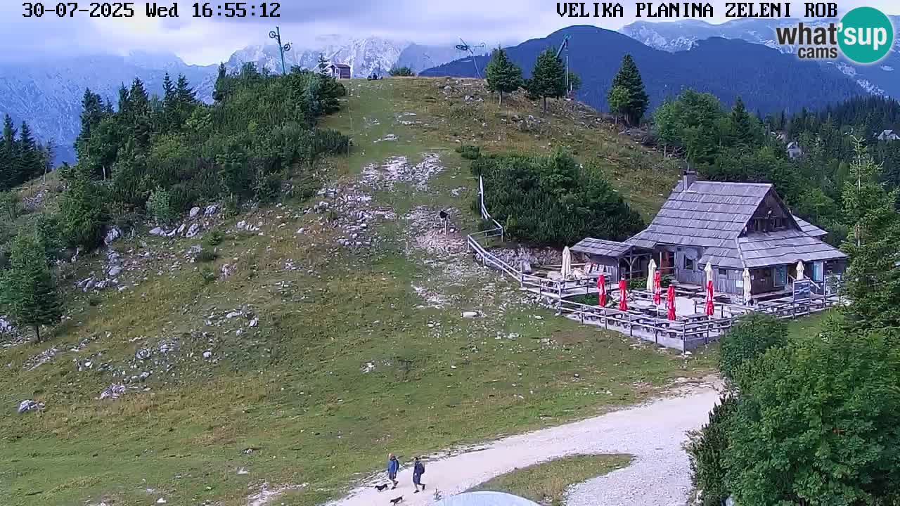 Zeleni Rob | Webcam en vivo Velika Planina