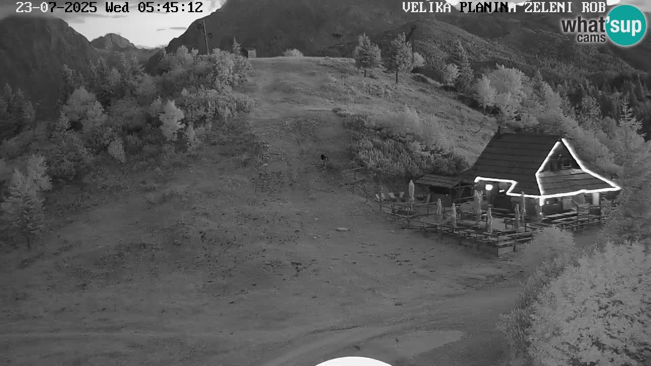 Zeleni Rob | Webcam en vivo Velika Planina