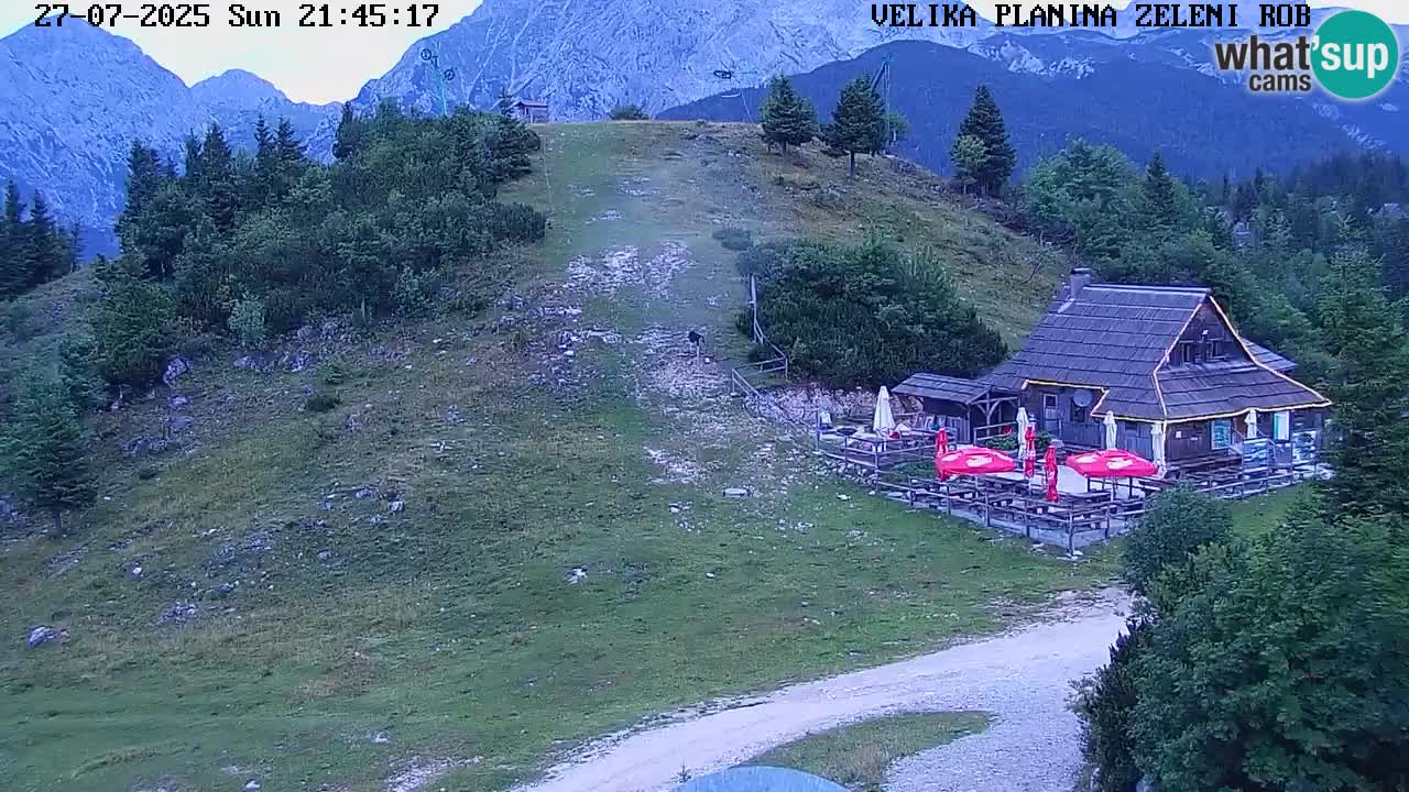 Zeleni Rob – kamera v živo | Velika Planina