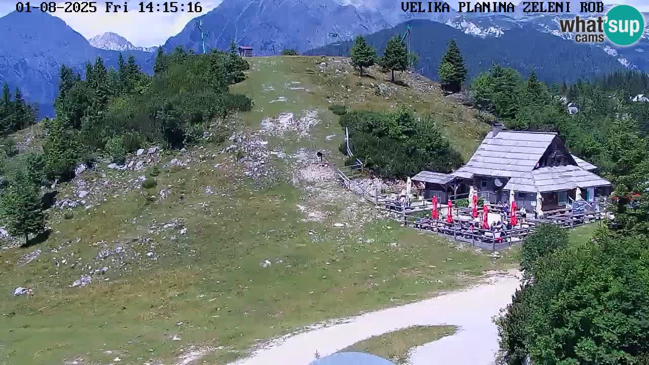 Zeleni Rob – kamera v živo | Velika Planina