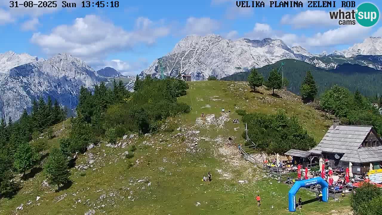 Zeleni Rob | Webcam en vivo Velika Planina