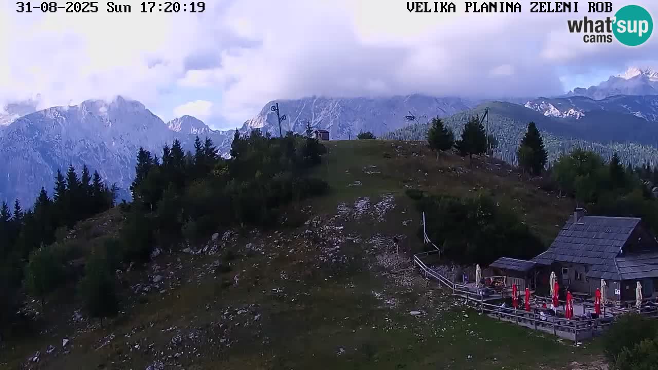 Zeleni Rob | Webcam en vivo Velika Planina