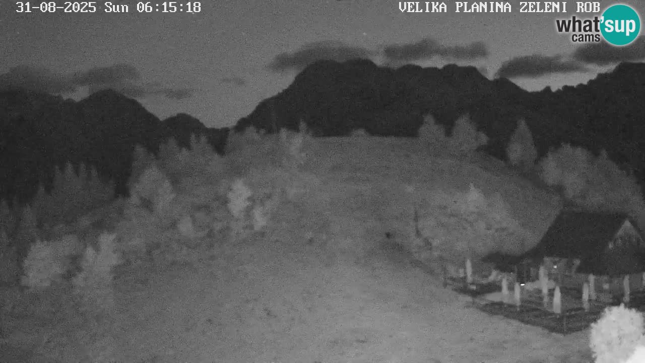 Zeleni Rob – kamera v živo | Velika Planina
