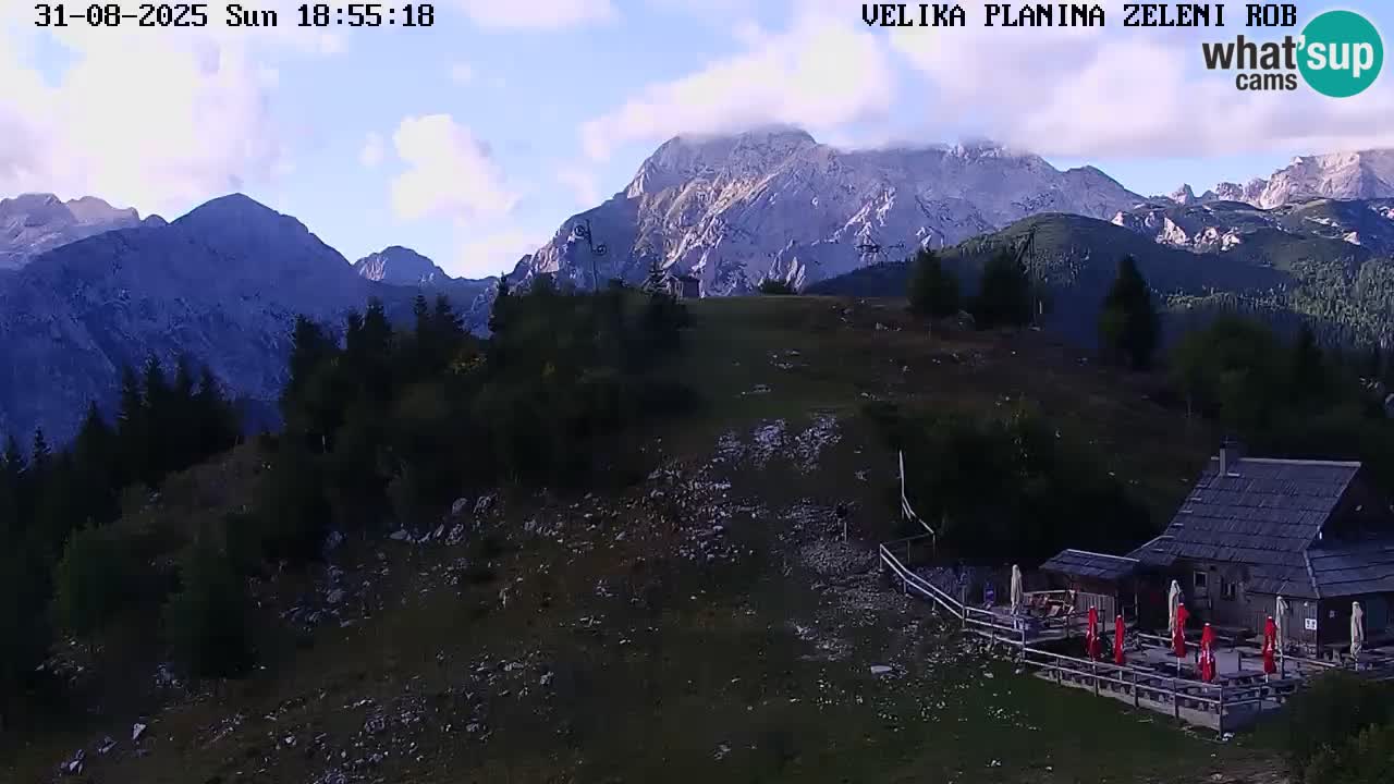 Zeleni Rob | Webcam en vivo Velika Planina