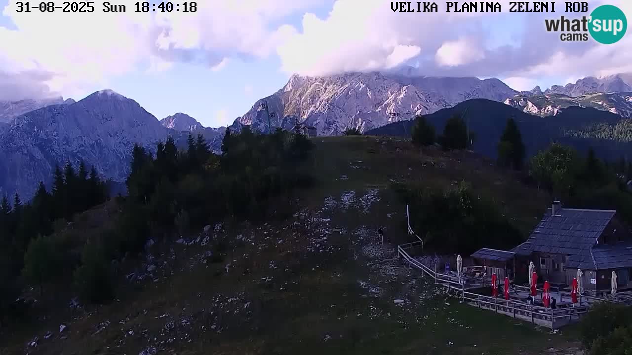 Zeleni Rob – kamera v živo | Velika Planina
