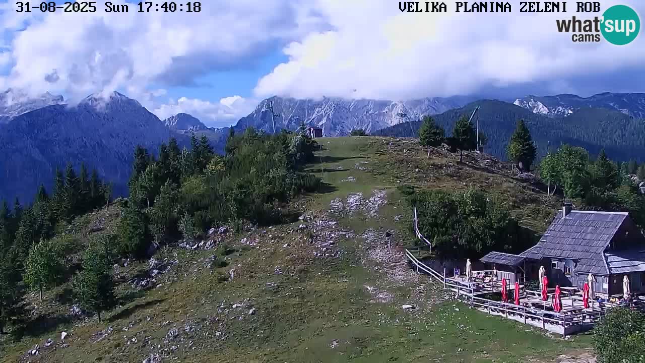Zeleni Rob | Webcam en vivo Velika Planina
