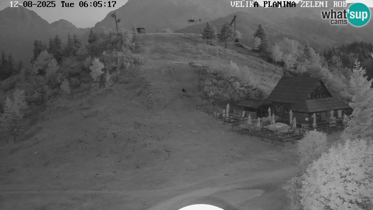 Zeleni Rob – kamera v živo | Velika Planina