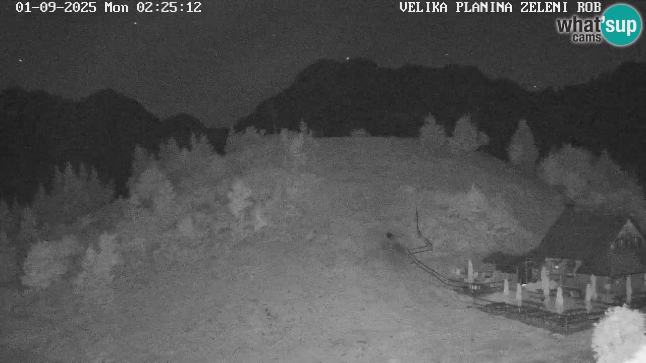 Zeleni Rob – kamera v živo | Velika Planina