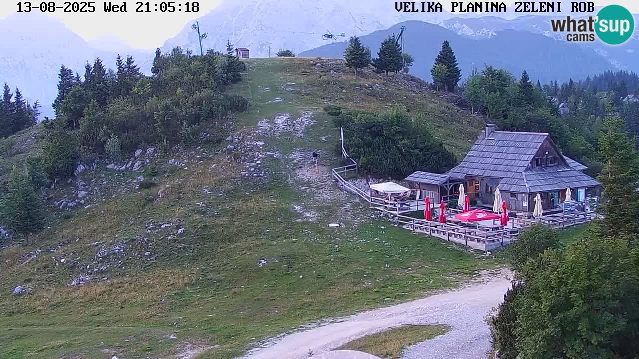 Zeleni Rob | Webcam en vivo Velika Planina