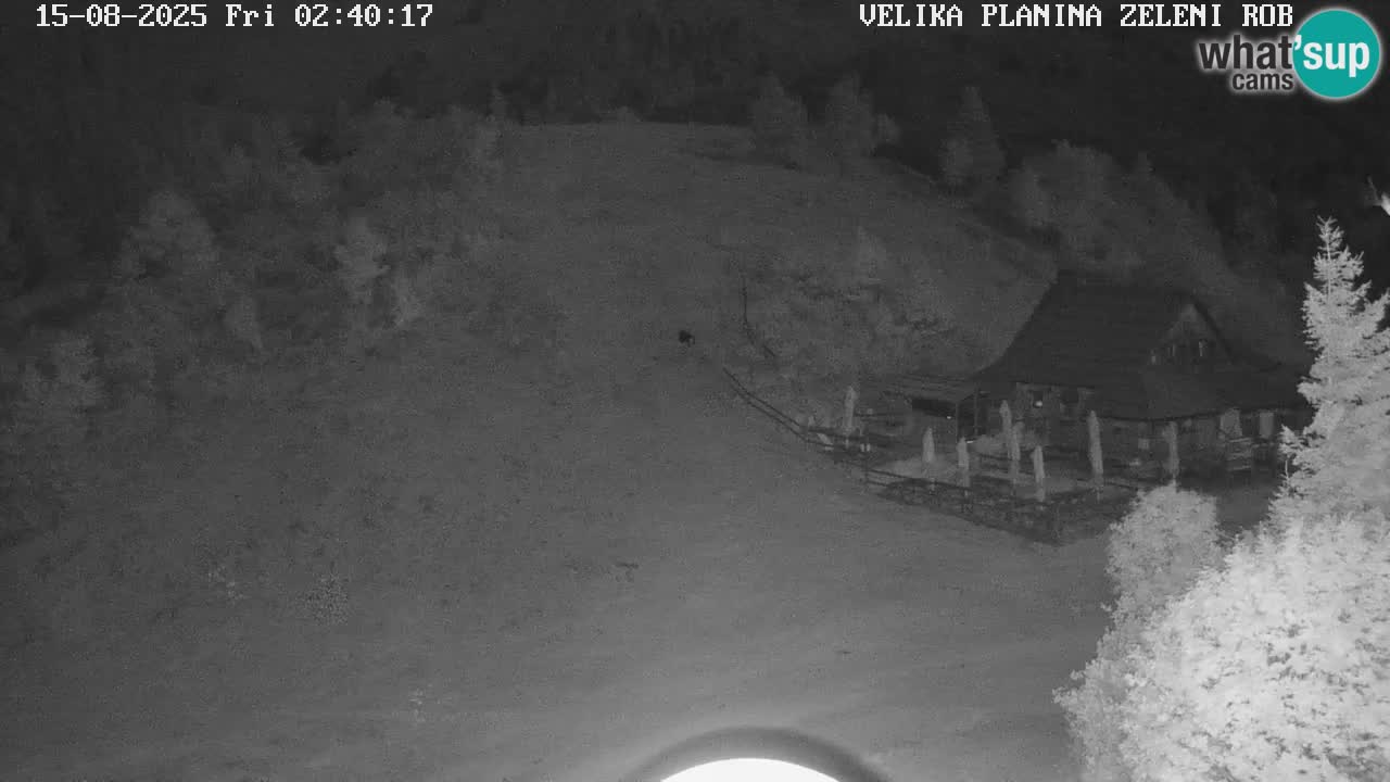Zeleni Rob | Webcam en vivo Velika Planina