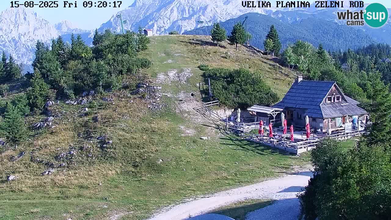 Zeleni Rob | Webcam en vivo Velika Planina