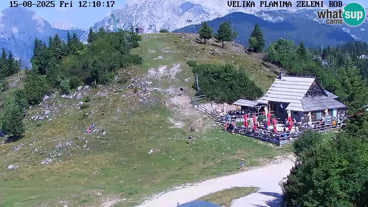 Zeleni Rob | Webcam en vivo Velika Planina