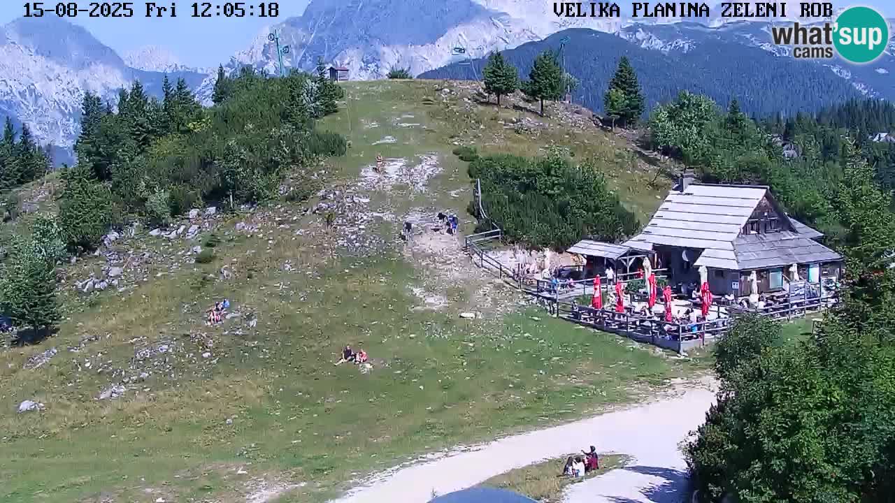 Zeleni Rob | Webcam en vivo Velika Planina