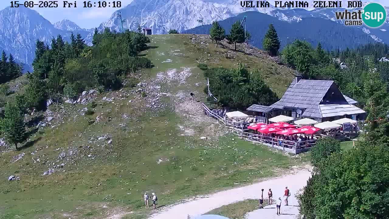 Zeleni Rob | Webcam en vivo Velika Planina