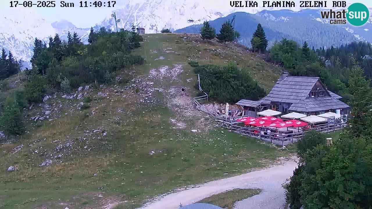 Zeleni Rob | Web kamera Velika Planina