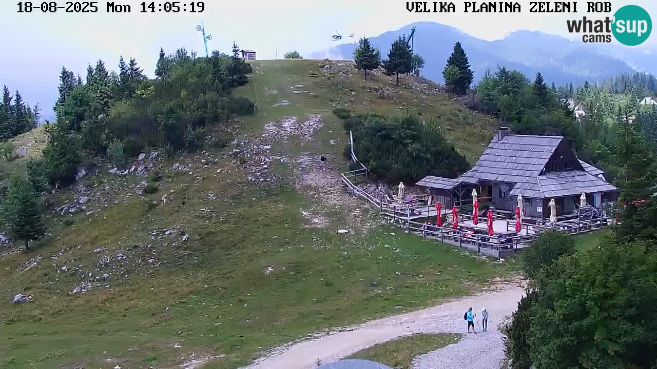Zeleni Rob – kamera v živo | Velika Planina