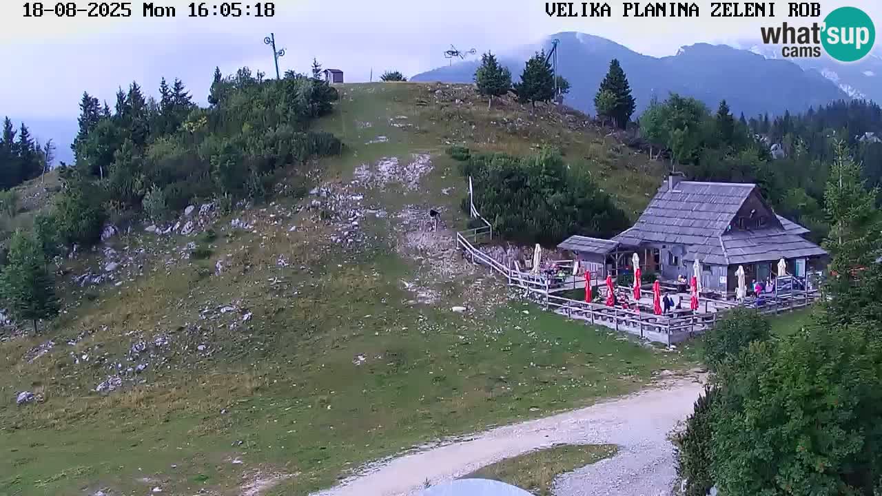 Zeleni Rob – kamera v živo | Velika Planina