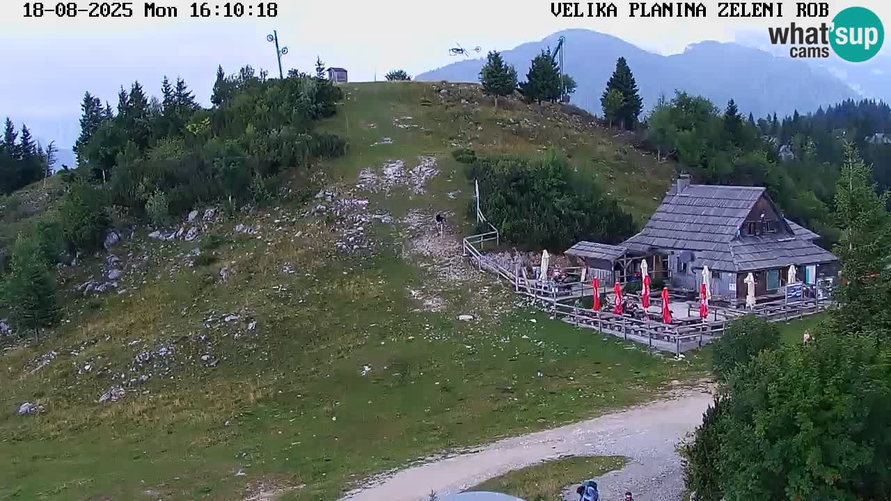Zeleni Rob – kamera v živo | Velika Planina