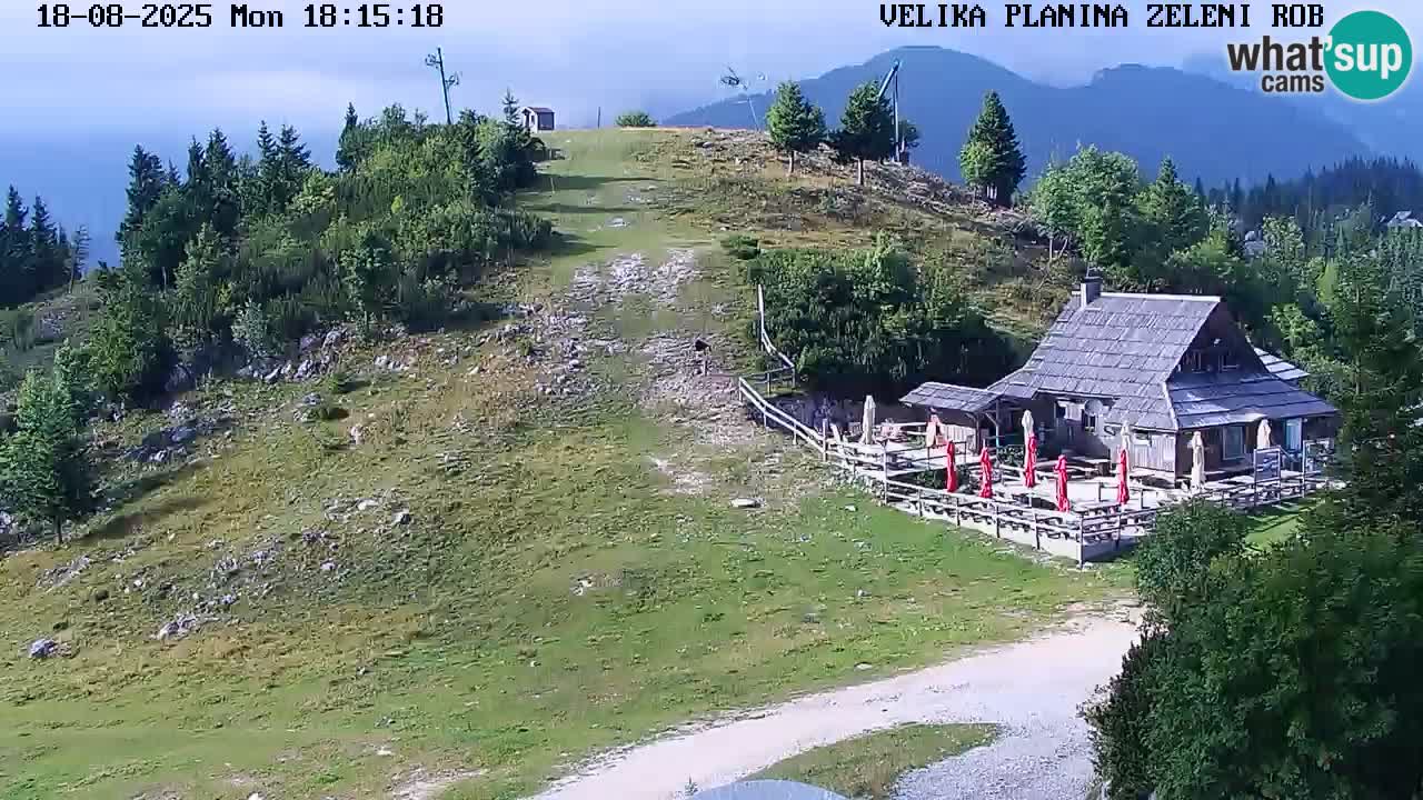 Zeleni Rob | Webcam en vivo Velika Planina