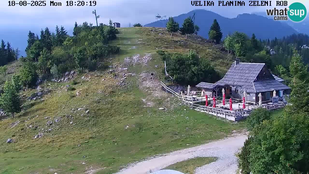 Zeleni Rob | Webcam en vivo Velika Planina