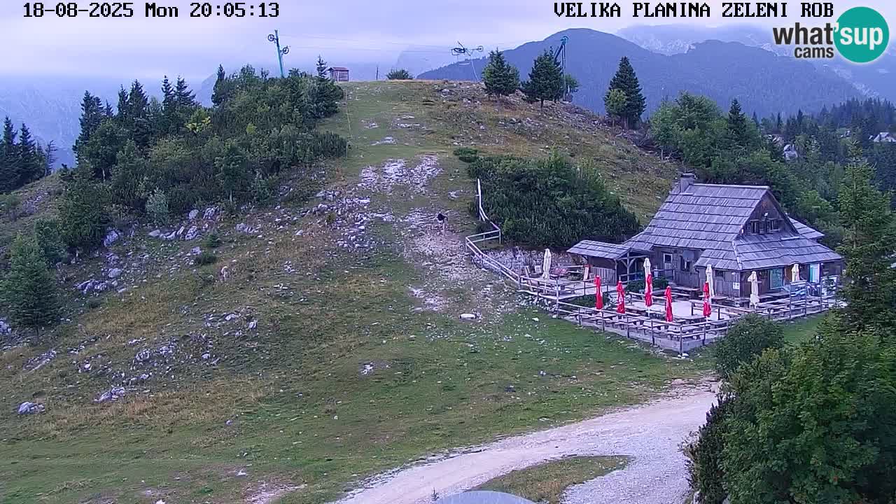 Zeleni Rob | Webcam en vivo Velika Planina