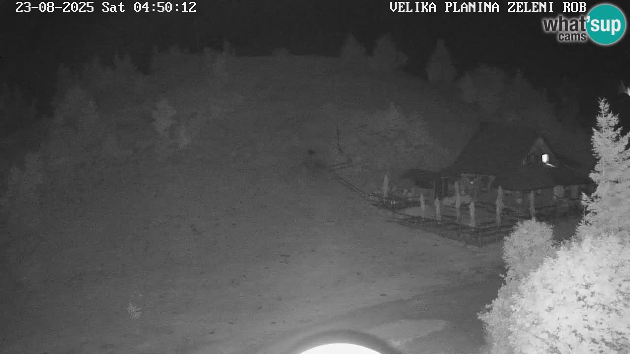 Zeleni Rob – kamera v živo | Velika Planina