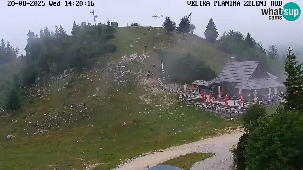 Zeleni Rob – kamera v živo | Velika Planina