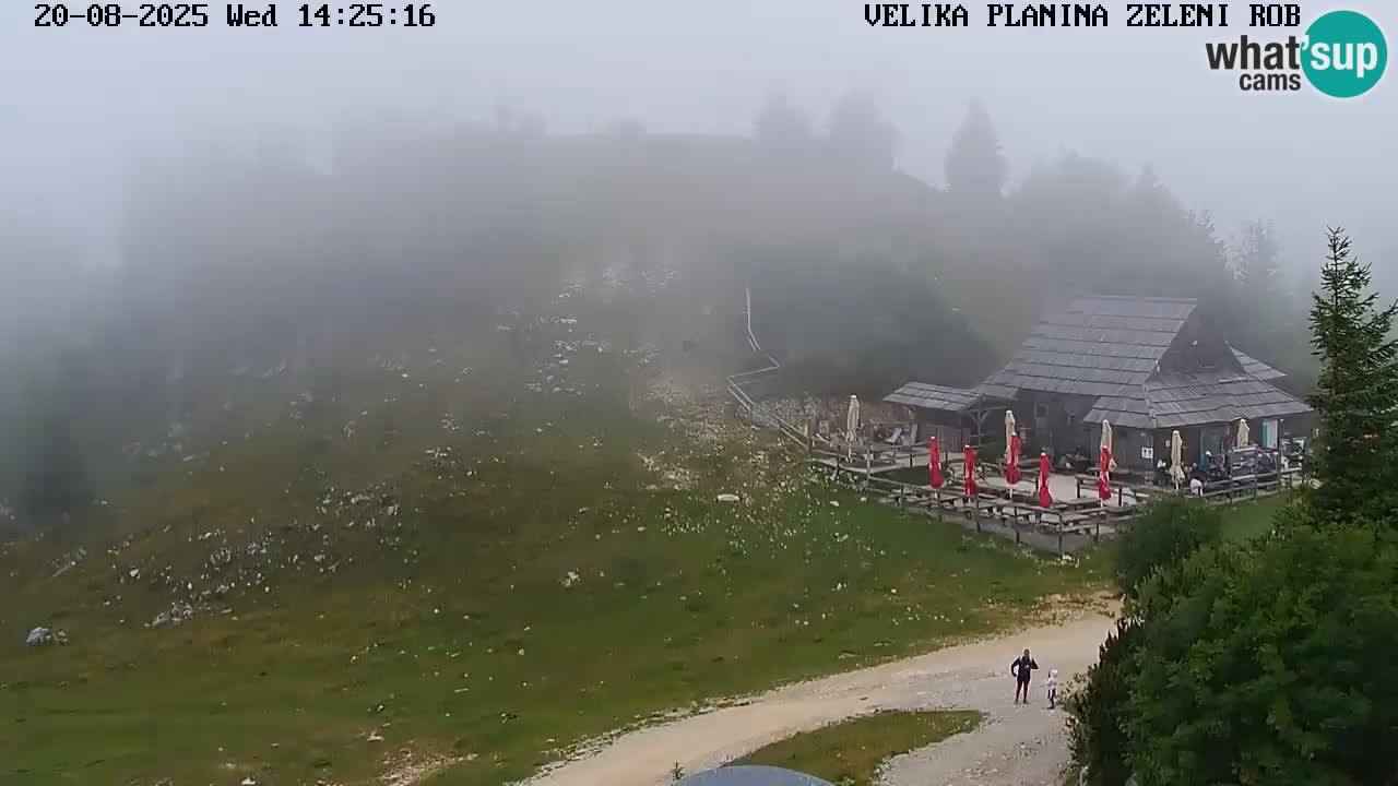 Zeleni Rob – kamera v živo | Velika Planina