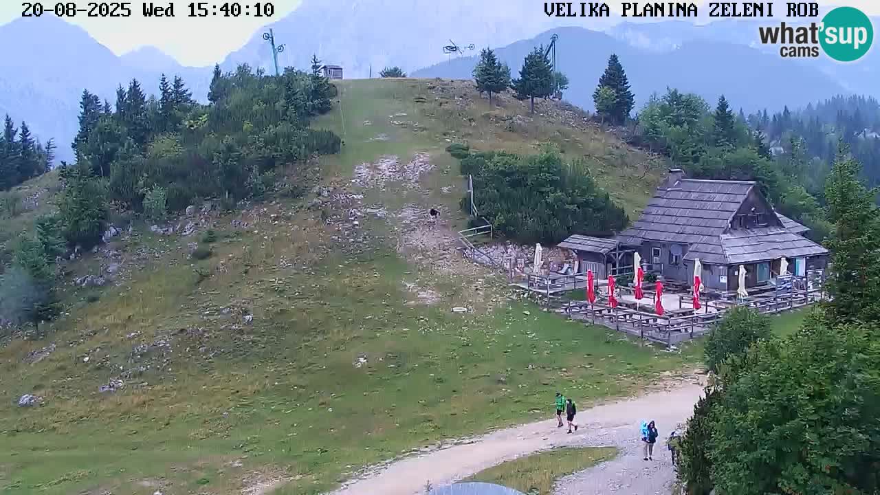 Zeleni Rob | Webcam en vivo Velika Planina