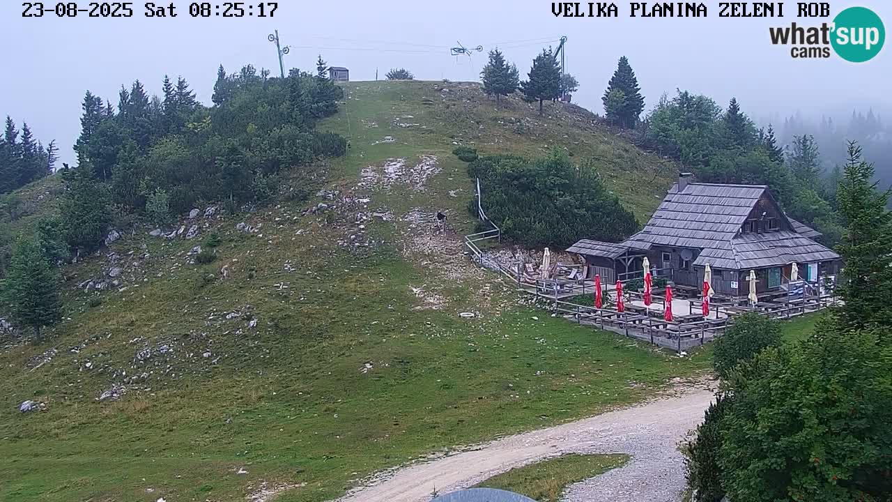 Zeleni Rob | Webcam en vivo Velika Planina