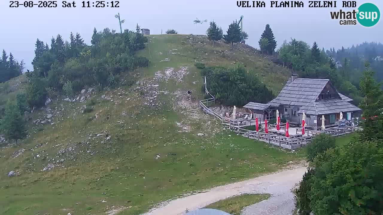 Zeleni Rob | Webcam en vivo Velika Planina