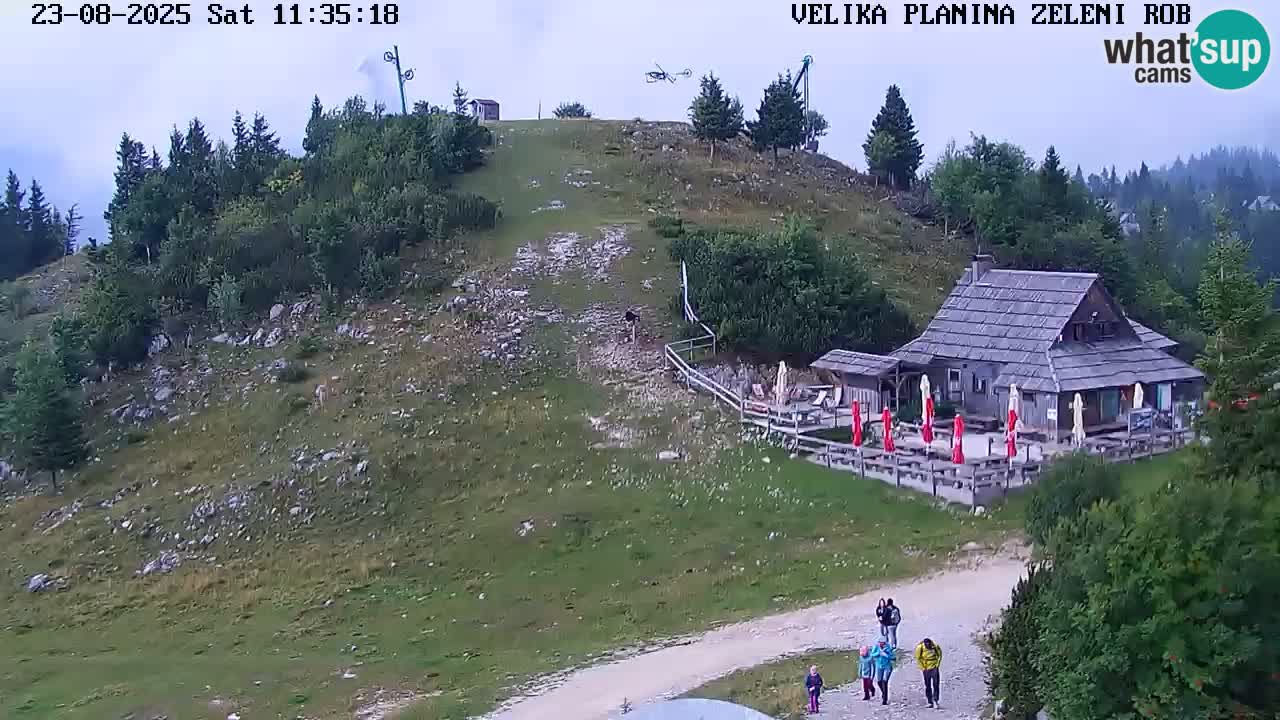 Zeleni Rob | Webcam en vivo Velika Planina
